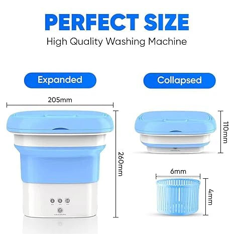 Powerful Mini Foldable Washing Machine with dryer, Huge Capacity