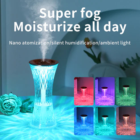 Hot Replica Glass Design Touch Ambient Light Air Humidifier Night Light