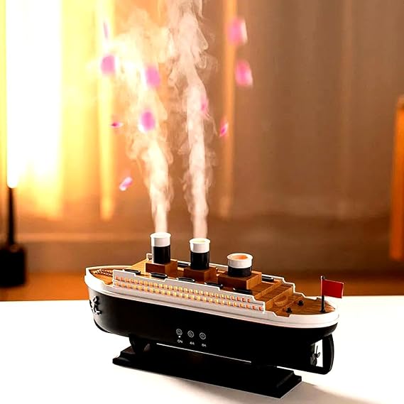 Luxury Yacht Aroma Diffuser & Humidifier with LED Lights