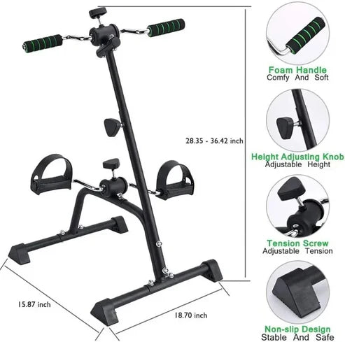 Pedal Exerciser Bike Hand Arm Leg And Knee Peddler Adjustable