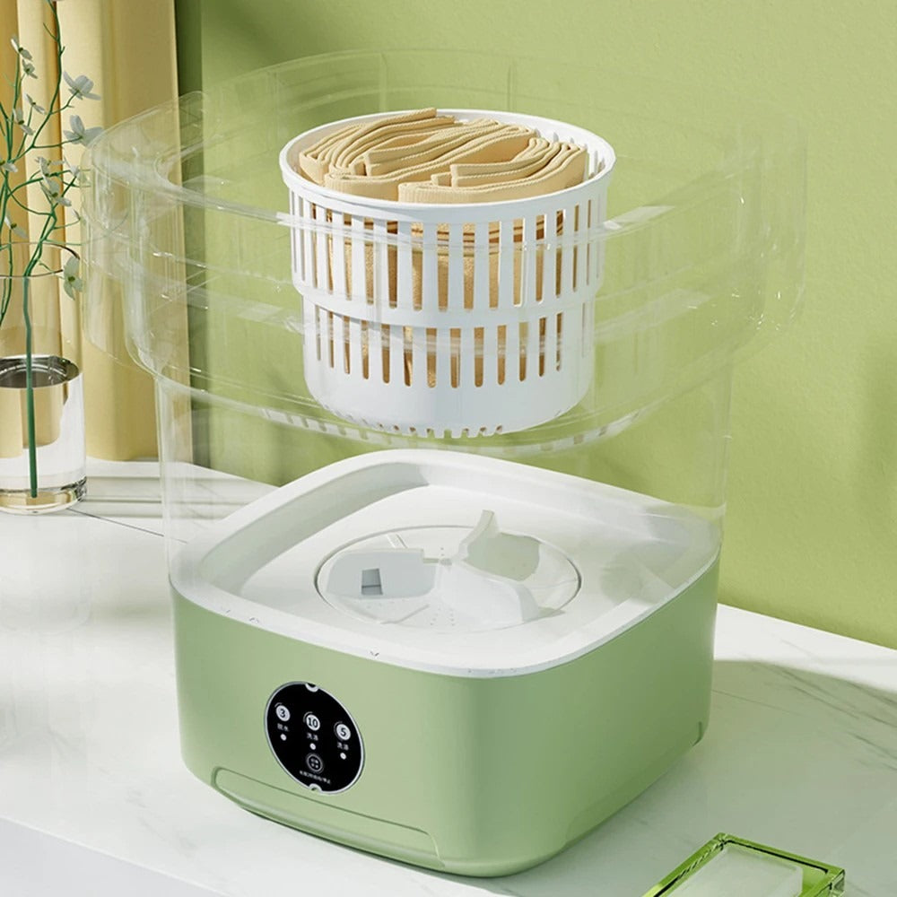 Powerful Mini Foldable Washing Machine with dryer, Huge Capacity