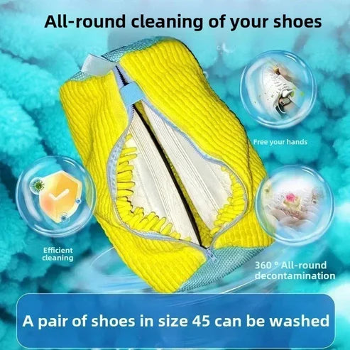 Premium Shoe Washing Pouch - Protective Sneaker Laundry Bag