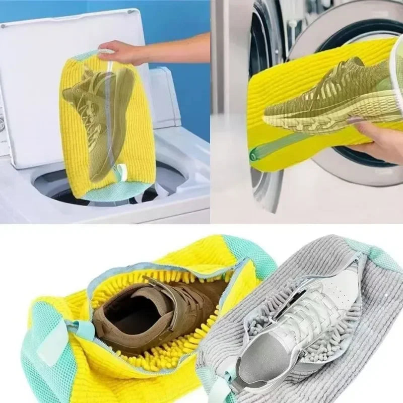 Premium Shoe Washing Pouch - Protective Sneaker Laundry Bag