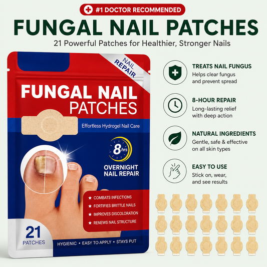 Nail Repair Patches 21 Pieces Extra Strong 8 Hour Formula for Fungus, Ingrown & Damaged Nails