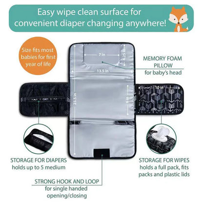 Baby Combo - Foldable Stroller with Feeder and Diaper Changing Pad