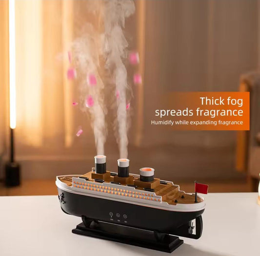 Luxury Yacht Aroma Diffuser & Humidifier with LED Lights