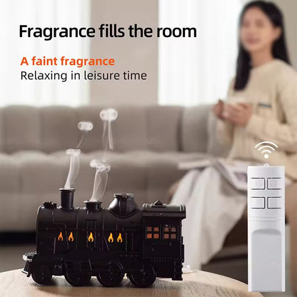 Train Shaped Aroma Diffuser & Humidifier With LED Lights