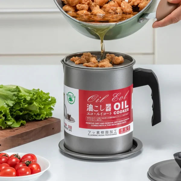 Stainless Steel Oil Filter Pot Storage Oil Tank Large Capacity