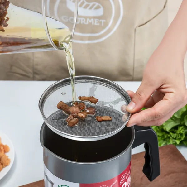 Stainless Steel Oil Filter Pot Storage Oil Tank Large Capacity