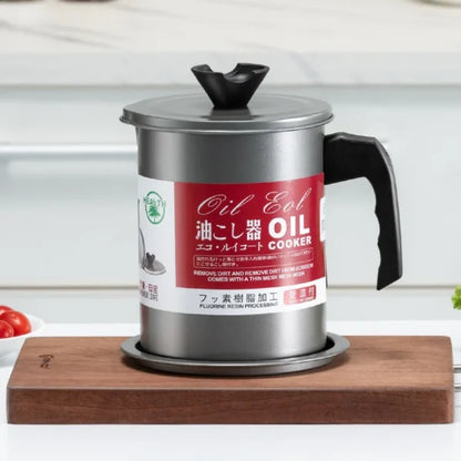 Stainless Steel Oil Filter Pot Storage Oil Tank Large Capacity