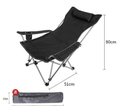 Outdoor Camping Folding Reclining Chair Portable Lightweight Easy to Carry