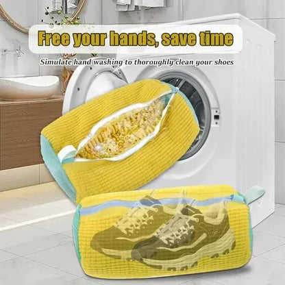 Premium Shoe Washing Pouch - Protective Sneaker Laundry Bag