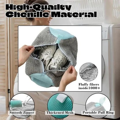 Premium Shoe Washing Pouch - Protective Sneaker Laundry Bag
