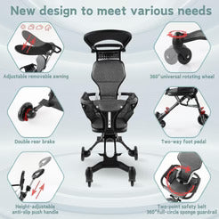 Baby Combo - Foldable Stroller with Feeder and Diaper Changing Pad